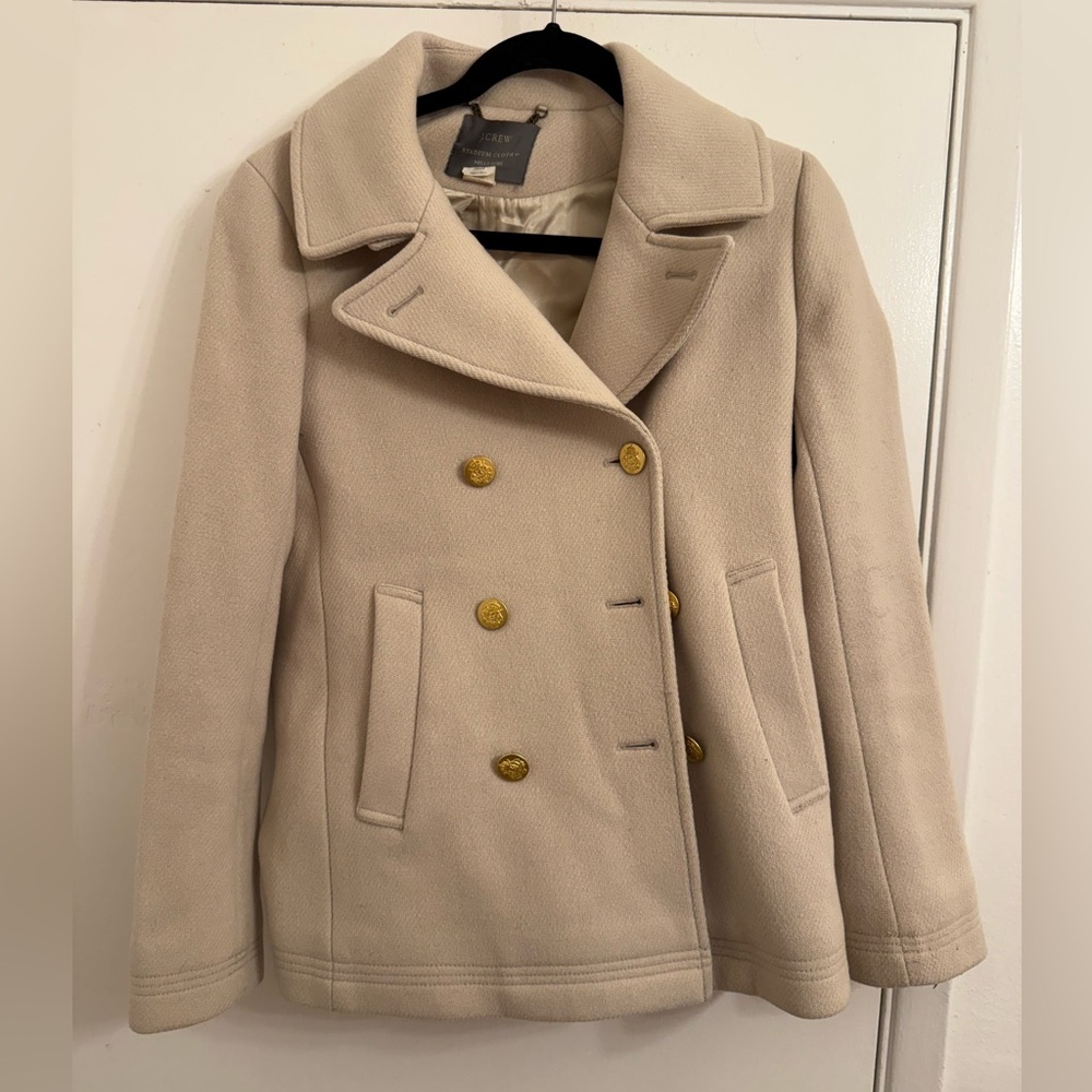 J. Crew Stadium Cloth Wool Coat